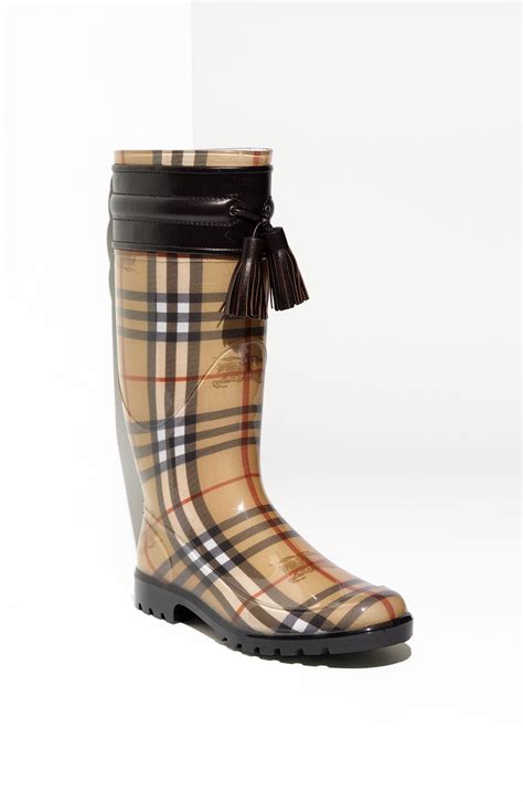 burberry brown rain boots|burberry rain boots on sale.